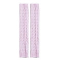thumbnail image 1 of Women Knit Simple Solid Color Thermal Knee High Calf Slouch Socks Black, 1 of 2