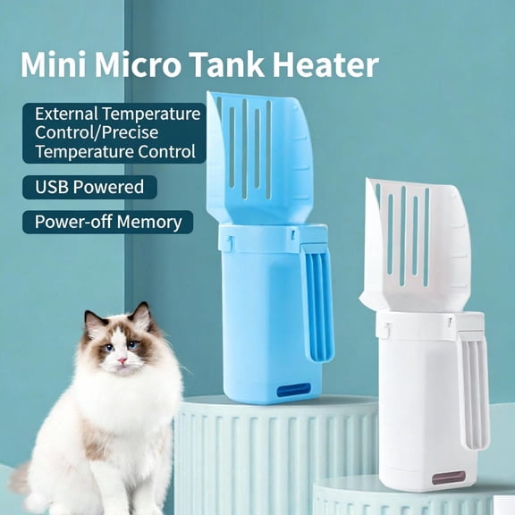 2-in-1 Fine Mesh Cat Litter Scoop with Waste Bags - Stainless Steel Sifter Scooper for Clumping & Non-Clumping Litter, Easy Clean, Odor Control (1 Scoop & 15 Waste Bags)