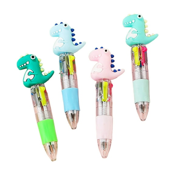 4 Color-in-1 Ballpoint Pen Retractable Ballpoint Pen Christmas Stocking Fillers