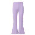 thumbnail image 4 of Mnyotv Girls Flare Leggings High Waisted Active Yoga Pants Casual Kids Bell Bottoms Pant Size 9-10 Years, 4 of 5