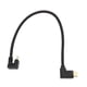 thumbnail image 5 of Mecanografíe al varón del cable de datos de C al cable de extensión de datos de carga rápido masculino 10Gbps del codo 4K 60Hz 11.8in, 5 of 8