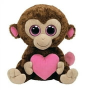 TY Beanie Boos - CASANOVA the Valentine Monkey (Solid Eye Color) (Medium Size - 9 inch) Rare!