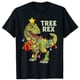 thumbnail image 2 of Navidad dinosaurio niños hombres luces de Navidad árbol Rex camiseta 100% algodón divertidas niñas camisetas de manga corta de verano, 2 of 3