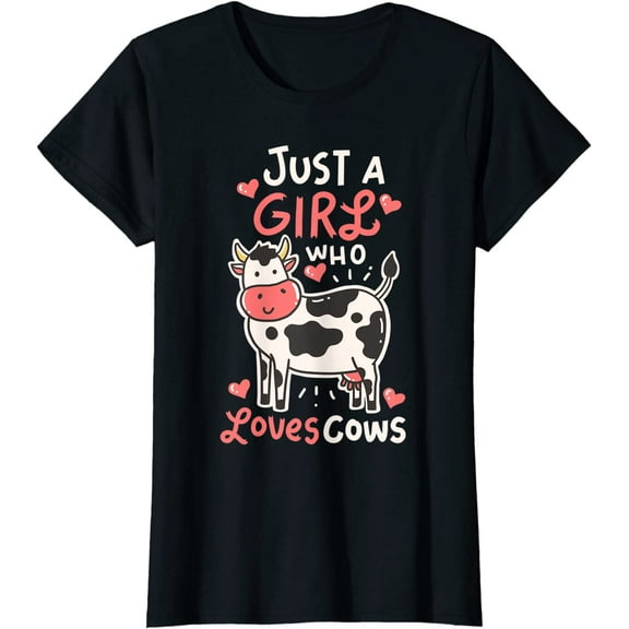 Cow Just A Girl Who Loves Cows T-Shirt for Women