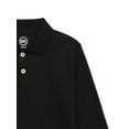 thumbnail image 3 of Wonder Nation Boys Long Sleeve Polo Shirt, Sizes 4-18 & Husky, 3 of 3
