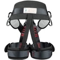 thumbnail image 3 of Adjustable Thickness Climbing Harness Half Body Harnesses For Fire Rescuing Caving Rock Climbing Rappelling Tree Protect Waist Safety Belts (Black), 3 of 9