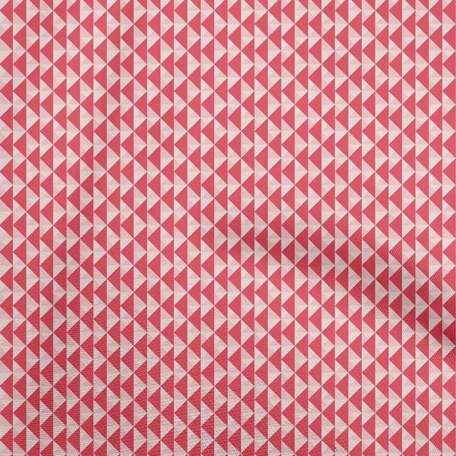 oneOone Velvet Dark Peach Fabric Geometric Craft Projects Decor Fabric Printed By The Yard 58 Inch Wide