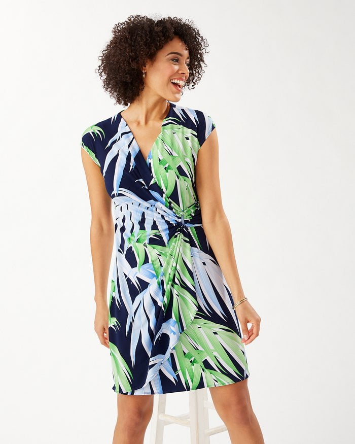 clara faux wrap dress