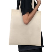 Sturdy Canvas Wholesale Tote Bags with Long Handle, Heavy Duty 11.81x15.7 Blank Totes Great for DIY Painting Printing Embroidery, 1 PCS