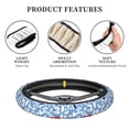 thumbnail image 5 of Lsque Red Cherries Ultra Soft Car Steering Wheel Cover for Women, Standard 15 inch Size for Truck Van SUV Auto, 5 of 8