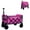 Pink, variant on Expandable Dual-Layer Utility Wagon with 100% Extra Space,Portable Grocery Cart for Camping, Shopping,Sports, Gardening, Fishing,Supports 225lbs,Pink