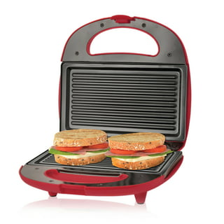 Lekue XL Microwave Grill, Sandwich Maker, Panini Press, Red