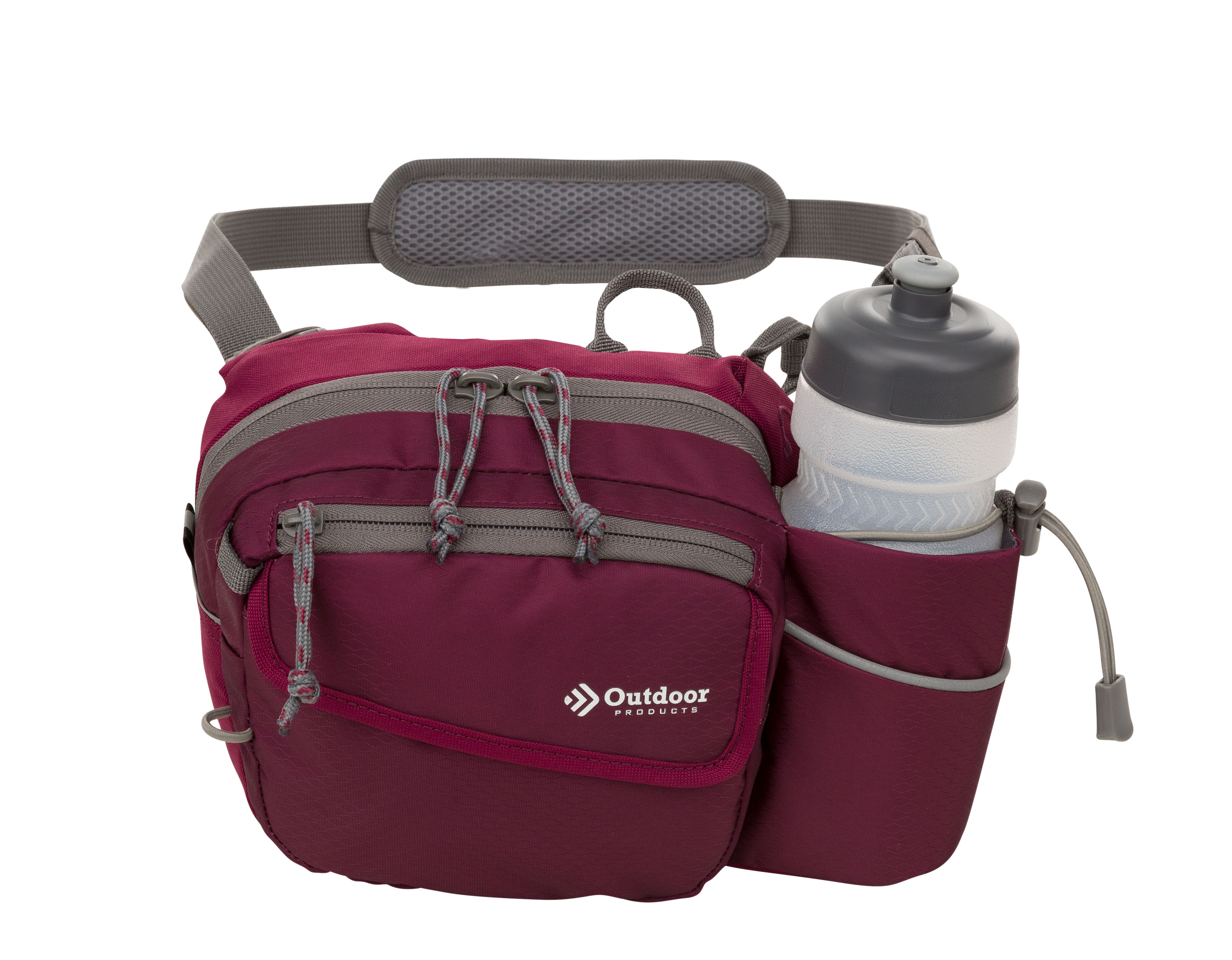 Outdoor Products Melrose 3 Ltr Waist Pack Shoulder Bag Fanny Pack, Purple, Unisex, Polyester Zipper - image 4 of 11
