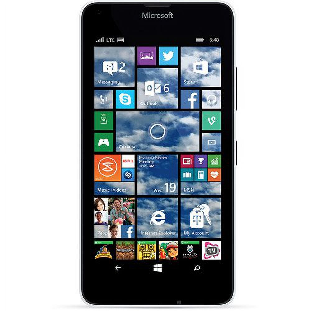 Microsoft Lumia 640 8GB White Prepaid Smartphone T-Mobile - image 3 of 5