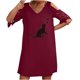 thumbnail image 1 of Vestidos de manga corta con hombros descubiertos y encaje con cuello en V estampado sexy de verano para mujer Fridja bnh5663, 1 of 8