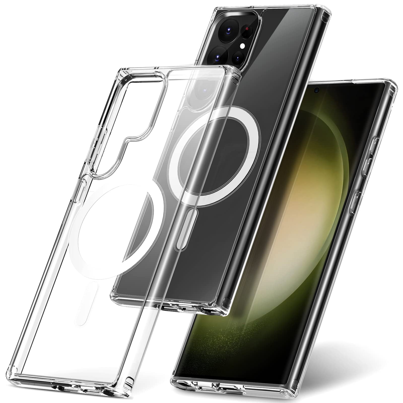 Carcasa Transparente Con Magsafe Para Samsung S23 Ultra