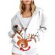 thumbnail image 1 of Puntoco Chaqueta De Mujer Casual Impreso Con Cremallera De Manga Larga Sudadera Con Capucha Chaqueta superior Liquidación De Navidad Puntoco Puntoco-538, 1 of 4