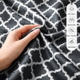 thumbnail image 6 of Lux Decor Queen Bed Sheets Set 4 Piece - Quatrefoil Pattern, Ultra Soft Polyester Sheet Deep Pocket Fit, Wrinkle Free, Breathable & Fade Resistant OEKO-TEX Certified, Black, 6 of 11