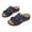 Blue, variant on Dpityserensio Summer Ladies Fashion Slippers Women's Flower Slope Heel Sandals Casual Wear Shoes Brown 9.5(43)