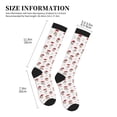 thumbnail image 2 of Lsque Different Mushrooms Pattern Sport Compression Socks for Men & Women 15-20 mmHg Knee High Nurse Pregnant Running Medical and Travel Athletic, 2 of 6