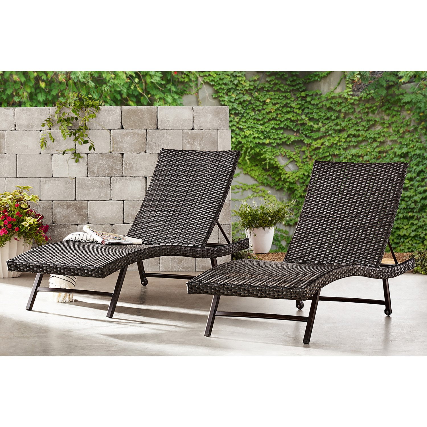 Padded Wicker Chaise Sam's Club Outdoor Lounge Chairs Patio