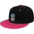 thumbnail image 2 of Trans Rights are Human Rights LGBT Trucker Hat Baseball Cap Women Men Dad Hat Adjustable Snapback Hat Cowboy Hat White, 2 of 8