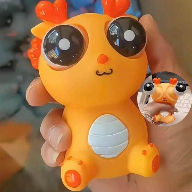 SPOORYYO Dragon Decompression Toy Vent Funny Artifact Surprise Doll for Relaxation and Entertainment