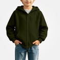 thumbnail image 2 of ITSAME Boys Girls Zip Up Hoodie (5-16) Loose Fit Long Sleeve Kids Casual Hooded Sweatshirt with Pockets Size 7, 2 of 9