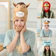 thumbnail image 1 of Gwong Juguete Línea perezosa perezosa loro vaca cabeza cabeza suave peluche muñeca sombrero sombrero juguete dormir Gwong 30006813, 1 of 7