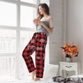 thumbnail image 5 of Fuzoiu Red Buffalo Plaid Print Women's Pajama Pants,Lounge Pants with Drawstring and Pockets, Casual Pjs Sleep Bottoms, Women's Sleep Pants-Large, 5 of 6