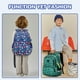 thumbnail image 2 of Mochila MUSEVOS Kids azul/dinosaurio impermeable para niños de 6 a 14 años, 2 of 9