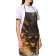 thumbnail image 4 of Easygdp Cool Black Gold Dragon Apron Waterdrop Resistant with 2 Pockets,Oil Resistant Cooking Kitchen Chef Apron for Women Men, 4 of 7