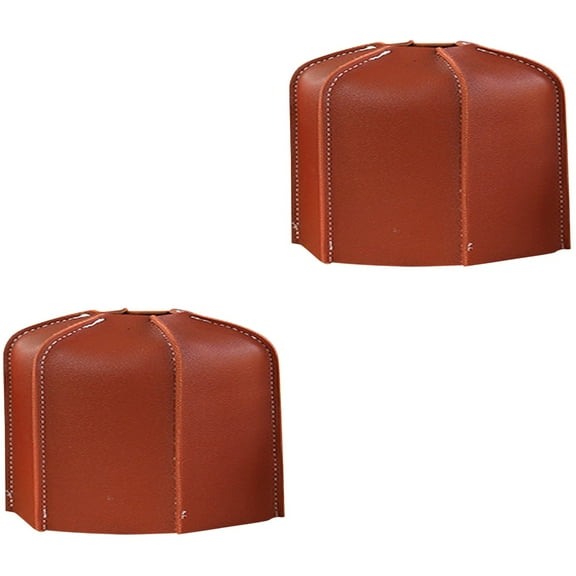 unbranded 2pcs Gas Cylinder Protector Leather Gas Tank Cover Protective Cover for Propane Tank