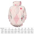 thumbnail image 2 of Pink Hearts Argyle Pattern 3D Print Hoodie Men Women Autumn Thin Pullover Sweatshirt Vintage Streetwear Tops, 2 of 6