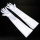 thumbnail image 4 of Zhuge Guantes de ópera de satén mate, longitud 53 cm (blanco plateado), 4 of 4