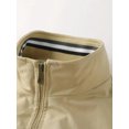 thumbnail image 4 of Stripe Edge Bomber Jacket, Men's Casual Stand Collar Zip Up Jacket For Spring Summer Outdoor, 4 of 5