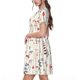 thumbnail image 2 of Disketp Wildflower Watercolor 3 para Vestido de Manga Corta para Mujeres, Vestidos de Verano para Mujeres, Casual y Holgado para la Playa, 2 of 6