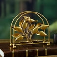 thumbnail image 6 of Golden Bird Vertical Napkin Holder, Elegant Sturdy Disposable Paper Hand Towel Storage Tray Caddy, 6 of 8