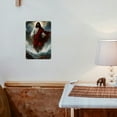 thumbnail image 3 of 1pc Metal Tin Sign Black Jesus Walking on Water - Jesus Christ Home Decor Tin Painting Wall Art Suitable for Home Restaurant Cafe Bar Garage Ready to Hang 8x12 Inch, 2D, 3 of 8