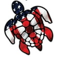 thumbnail image 1 of 2" Sea Turtles USA Flag Vinyl Sticker, 1 of 1