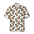 thumbnail image 3 of 2024 Camisetas gráficas de capibara kawaii para hombres, ropa con estampado 3D, camisa hawaiana de playa, manga corta, Y2k, lindas blusas para niños con solapa, 3 of 5