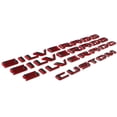 thumbnail image 2 of GFDYREE 19-21 Black Red Silverado Custom Tailgate Letter Emblem Nameplate Badge Kit OEM (Custom 4pcs), 2 of 7