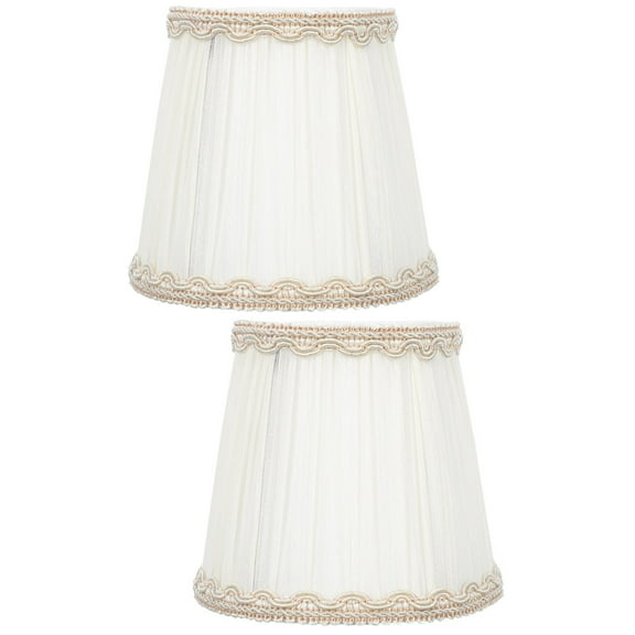 Set of 2 European Style Lamp Shades for Desktop Lights, Ideal for Bedroom and Living Room Decor