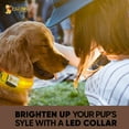 thumbnail image 3 of DOGGYLOVE LED Dog Collar – Lighted Collars for All Pets – USB Rechargeable Dog Collar for Pet Night Walking – Adjustable Light Up Dog Collar with Super Bright Safety - For Male/Female Dog (XS, Yellow), 3 of 7