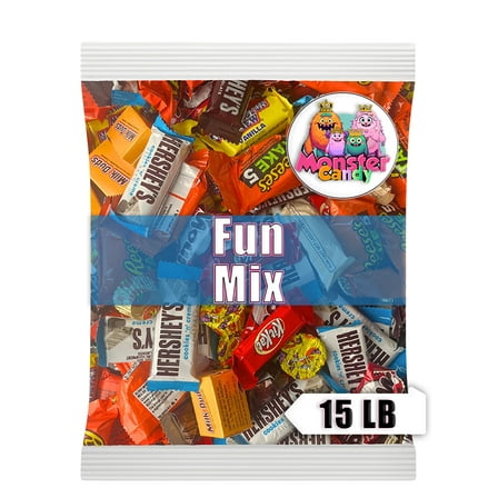 Chocolate Party Favor Candy Mix - 15 lb Pinata Stuffers Candy Bulk - Goodie Bag Stuffers for Kids Party Favors - Chocolate Candy Variety Pack Bulk - Bulk Candy Individually Wrapped Candies
