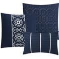 thumbnail image 2 of Nanshing  Trent 6 Piece Modern Comforter Set Navy King, 2 of 5