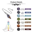 thumbnail image 5 of Chakra Pendule Hexagonale Reiki Mst Pendule de Sourcils pour Divinat Épilation Wicca, 5 of 5
