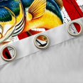 thumbnail image 4 of Homewish Bass Big Fish Curtains Pack of 2 (42x84 Each),American Flag Pattern Curtains Blackout,Hunting And Fishing Bedroom Curtains For Boys,Ultra Soft Home Decor, 4 of 6
