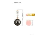 thumbnail image 3 of ANGARA Tahitian Cultured Pearl Solitaire Pendant with Diamonds in 14K Rose Gold for Women | June Birthstone, Birthday, Anniversary, Jewelry Gift for Women | Pearl Necklace, 3 of 8