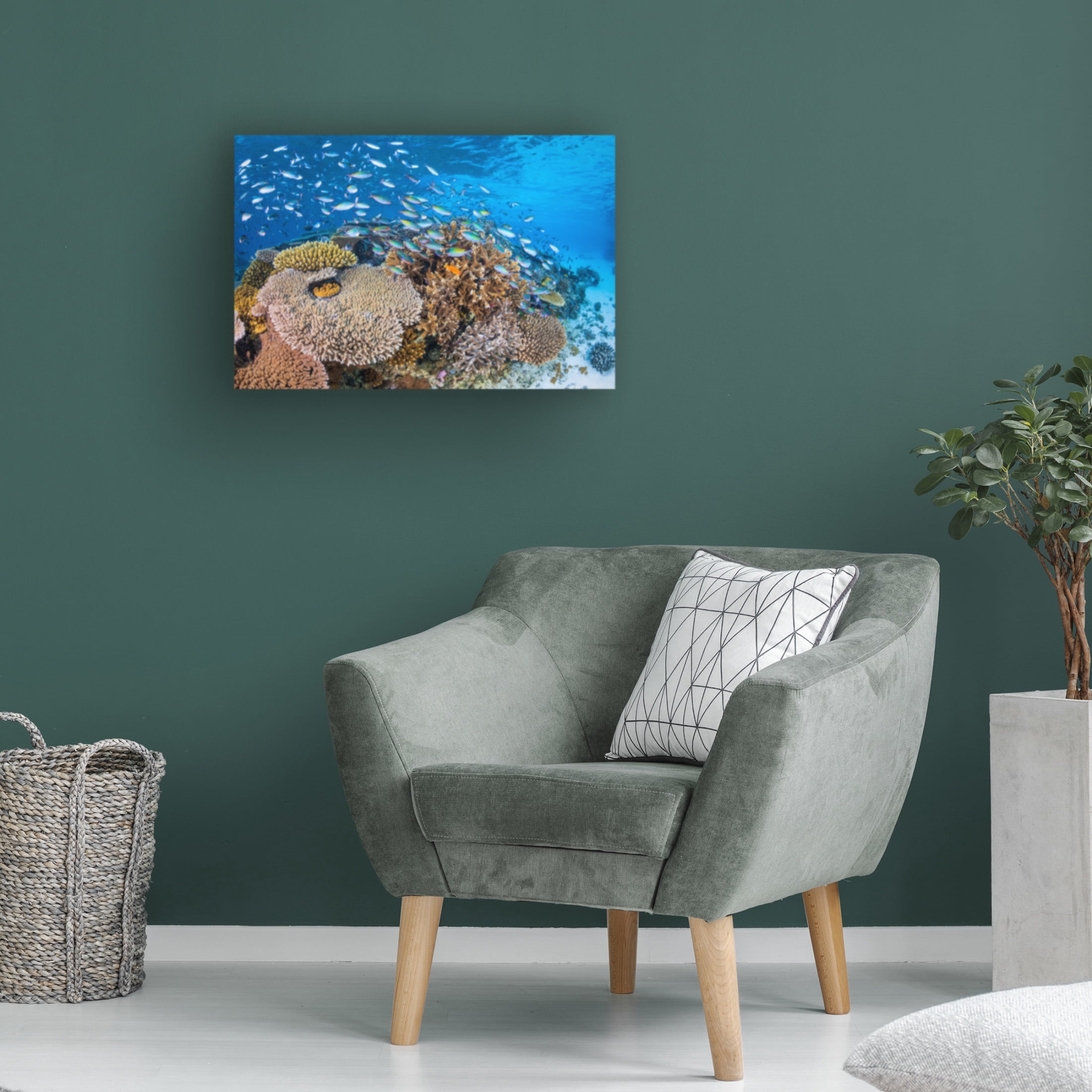 Trademark Fine Art Barathieu Gabriel  Maji Islet Reef Canvas Wall Art